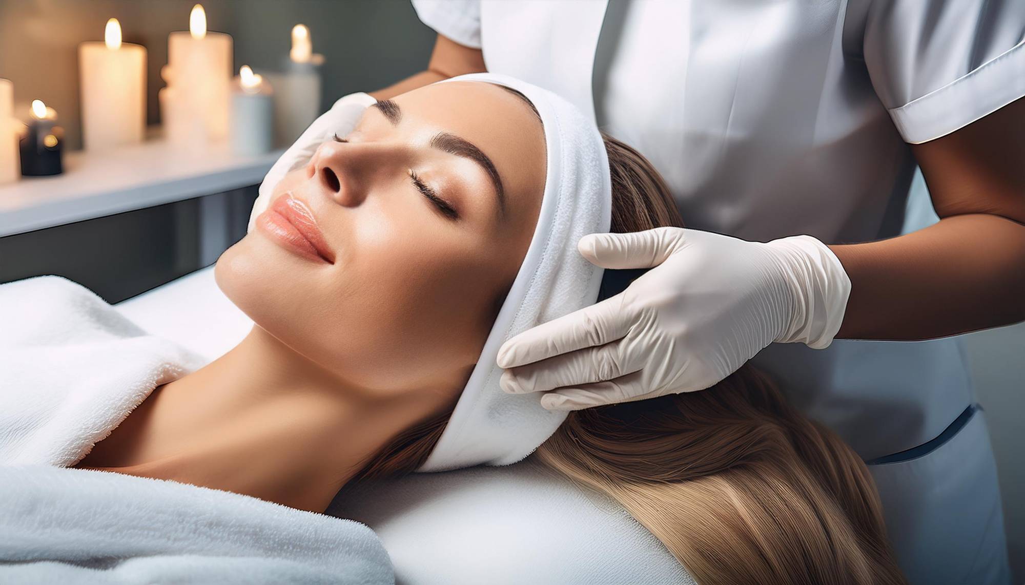 Lymphatic facial massage treatment at Jeune Medspa La Habra