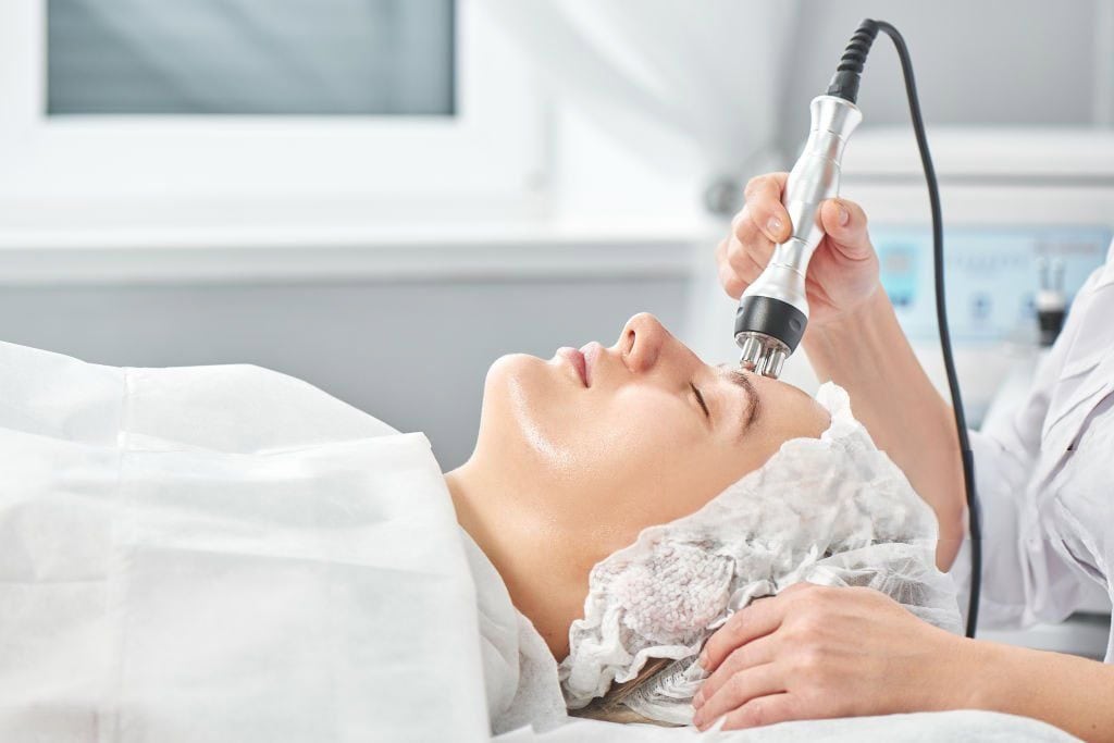 RF facial skin tightening treatment at Jeune Medspa La Habra